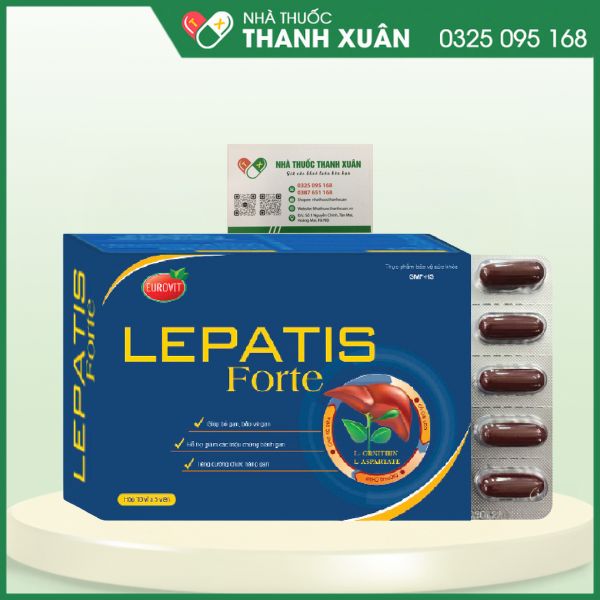 Lepatis Forte - Giúp bổ gan, bảo vệ gan, tăng cường chức năng giải độc gan